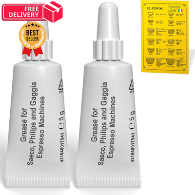 Coffee & Espresso Machine Grease for Phillips Gaggia 5 Ounce (Pack of 2)