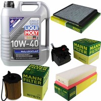 Inspektionskit Filter Liqui Moly ÖL 5L 10W-40 FüR Peugeot Partner Combispace 5F