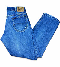 Vintage 90s Lee Riders Men's Jeans Made In USA Denim 35x34 Medium Wash