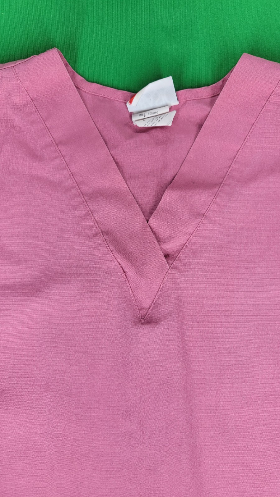 Simply Basic SCRUB TOP Small Pink Vneck Short Sle… - image 2