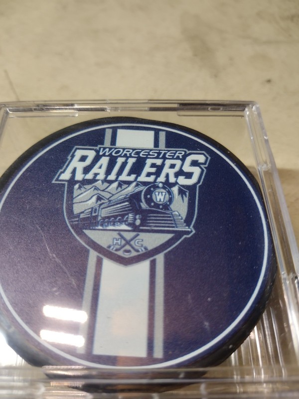 ECHL Worcester Railers Hockey Puck