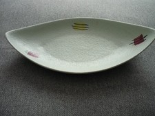 Foreign Keramik Schale 320 - 50er Jahre Schiffchenform