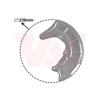VAN Wezel Spritzblech Bremsscheibe Vorne Links Passend FüR VW Lupo 6X1 6E1