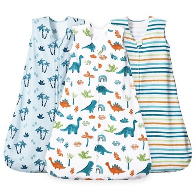 david's kids 3 Pack 100% Cotton Baby Sleep Sack 06 Months, Ultra Soft Baby We...