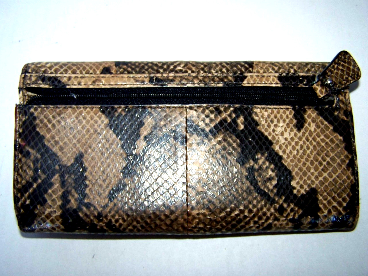 Coach Snake Python Embossed Wallet Brown Black Ta… - image 3