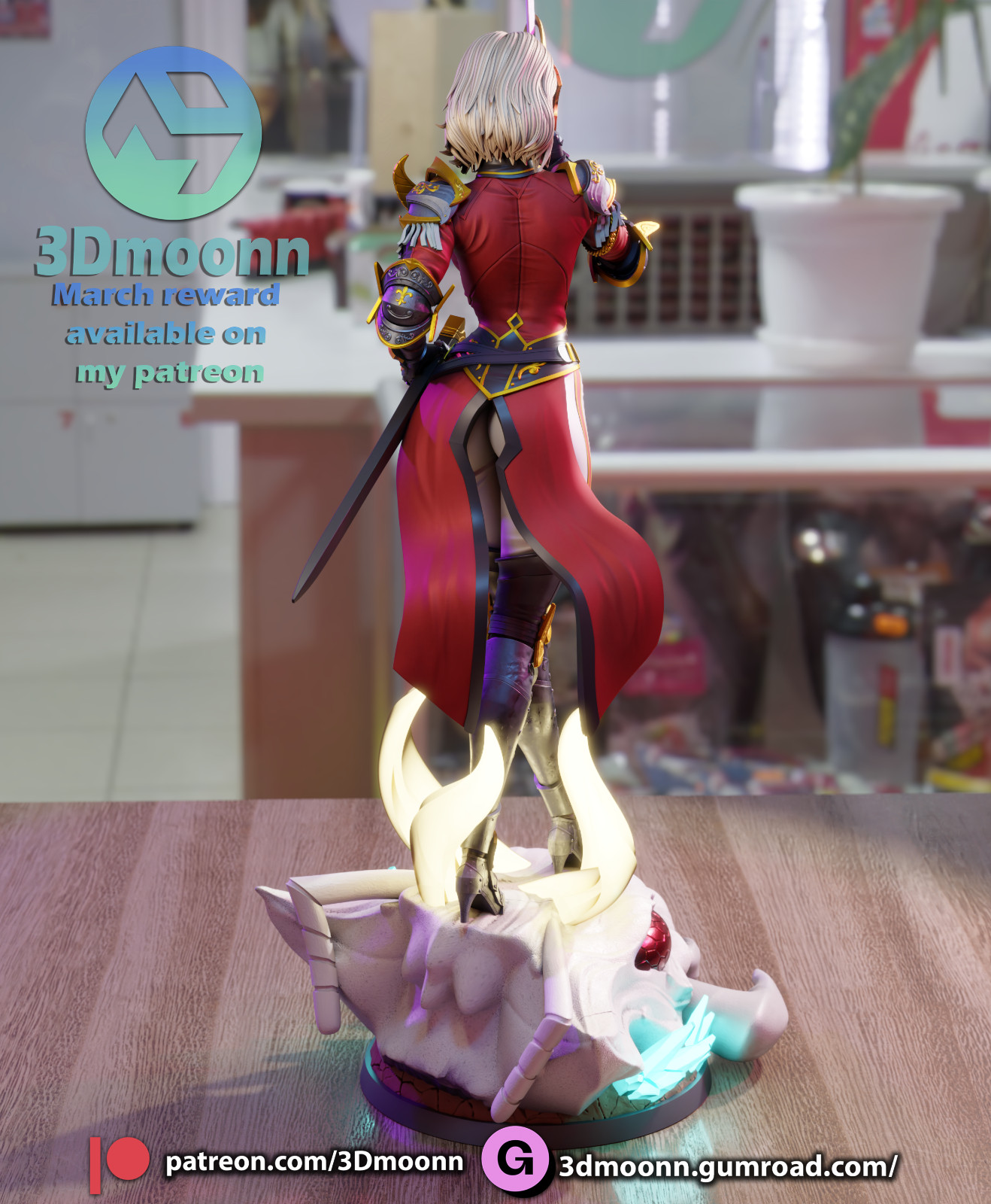 Cha Hae In Solo Leveling - Figure 3d Print Model kit Unpainted Unassembled