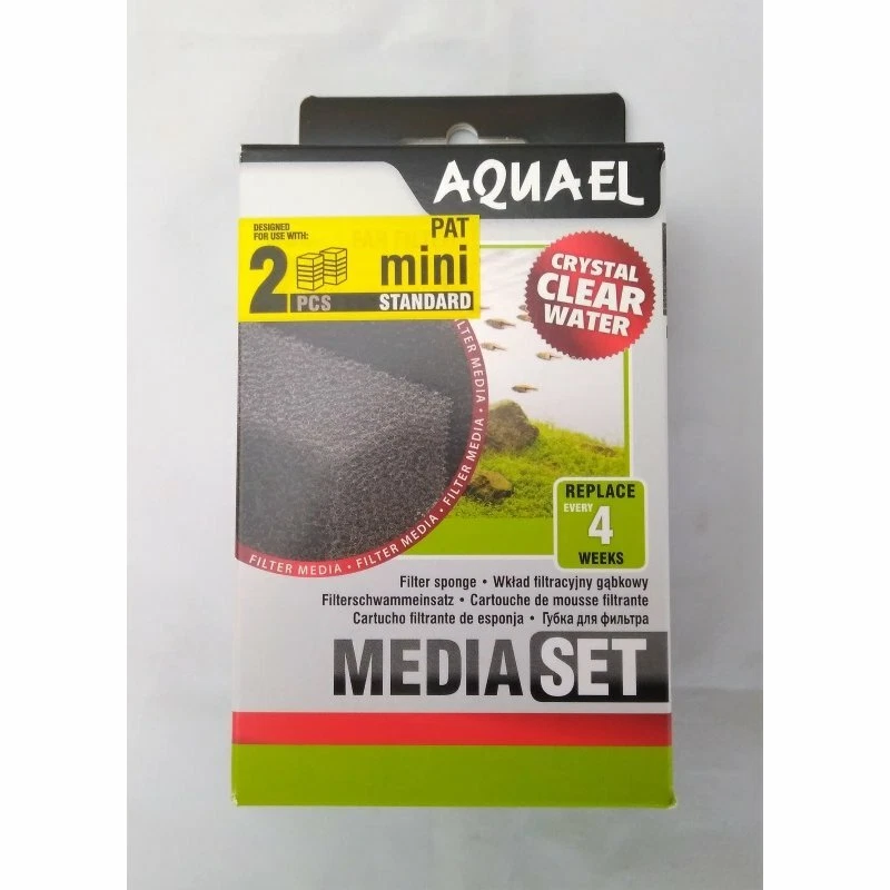 Aquael Ersatzschwamm Filterschwamm Standard für Pat mini 2er Pack