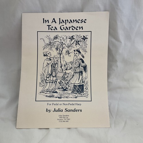 In A Japanese Tea Garden Harp Noten Julia Sanders Pedal or Non-Pedal/Hebel