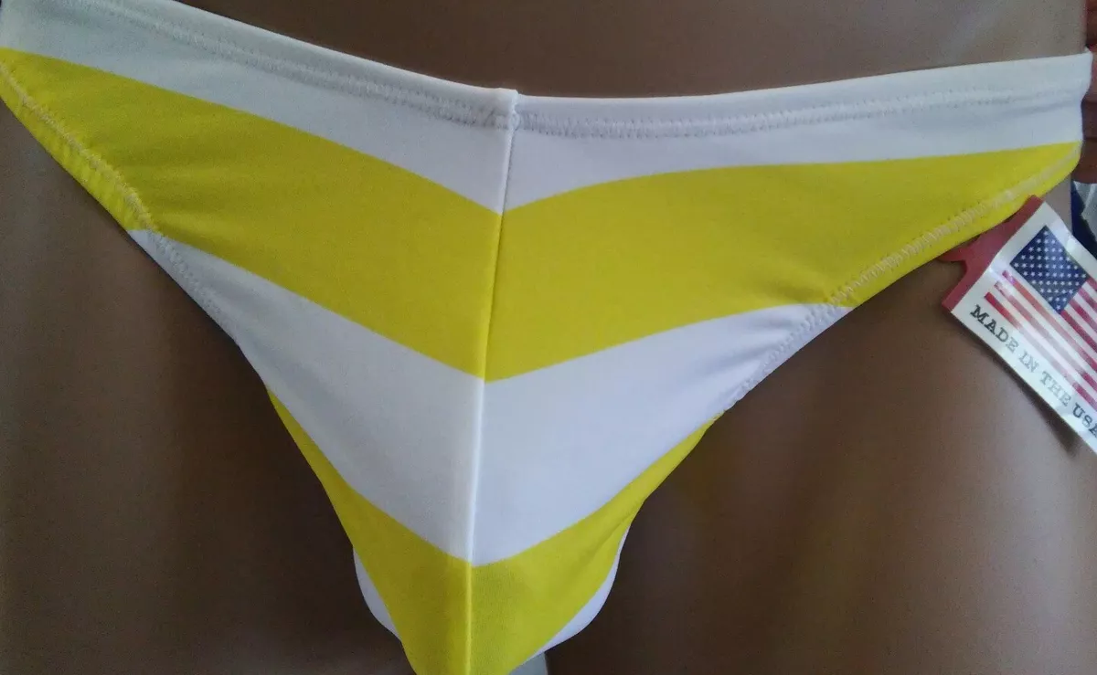 Designs Custom sewn Mens Swimwear thong Swimsuit S M L or XL