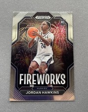 2023 Panini Prizm Draft Picks Basketball Jordan Hawkins Fireworks #5 Pelicans