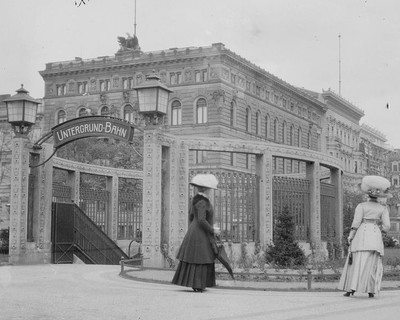 Entrance to Berlin Germany subway Untergrundbahn Photo Print