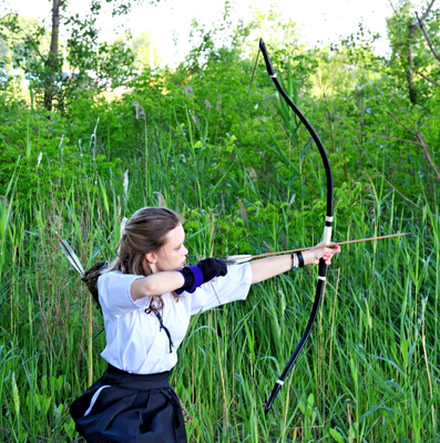 Arc traditionnel japonais Yumi - Arc long asymétrique de tir à l'arc samouraï - 87 pouces - Canada