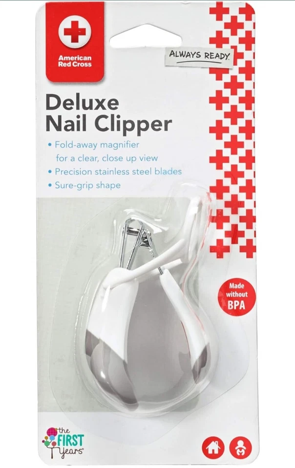 The First Years Deluxe Nail Clipper with Magnifier American Red Cross BPA Free - Image 4 of 4