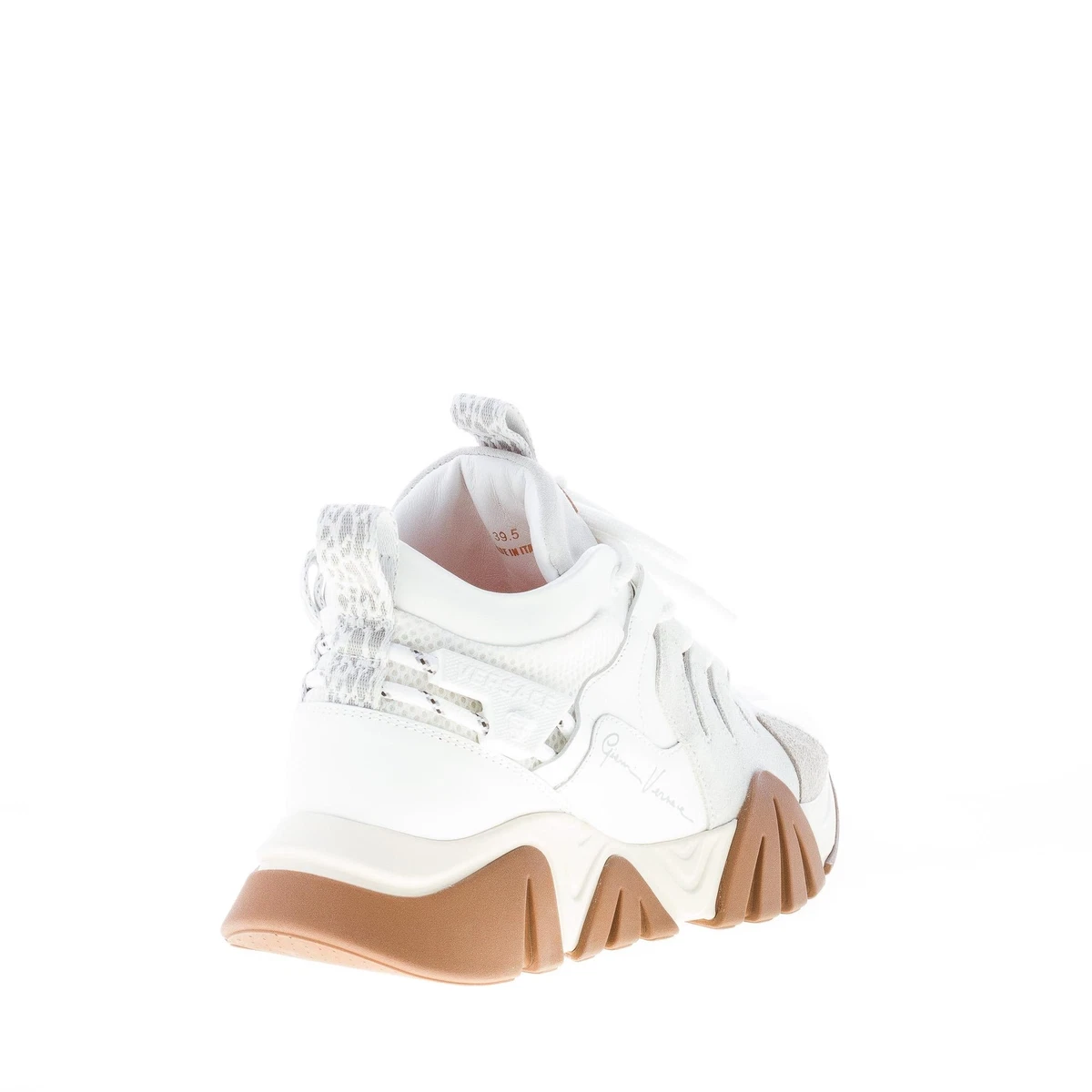 Zapatillas de hombre VERSACE tiburón excursionista blancas gris medusa DSU7886
