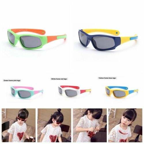Kids Polarized Sunglasses Neck Hang Sporty Boys Girls Flexible Children UV C367 - Picture 1 of 26