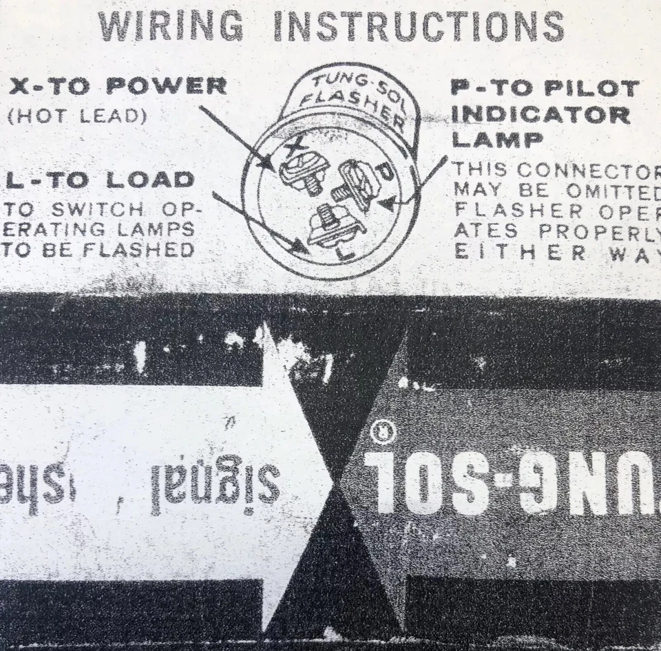 Intermitente de señal de giro de tres clavijas 6V para Dodge Plymouth Tung Sol 1941-1950 1450479 Foto 2 de 4