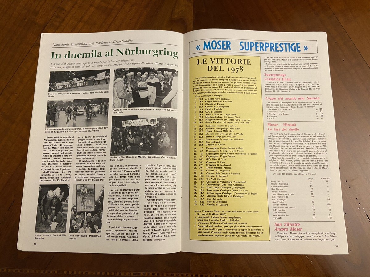 Gazzetta Dello Sport 7 Octobre 1978 - Moser, Hinault, Giro Di Lombardia - Original