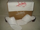 100% AUTH NEW WOMEN LOUBOUTIN TONGAMULE WHITE CROC THONG SANDALS EU 41.5/US 11.5 — photo 8