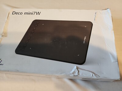 XP-PEN Deco Mini7W Wireless Graphic Drawing Tablet 8192 Pressure Battery Free