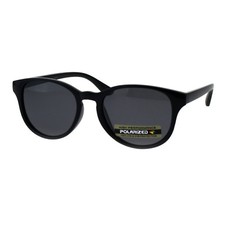 Womens Polarized Lens Sunglasses Classic Round Horn Rim Fashion