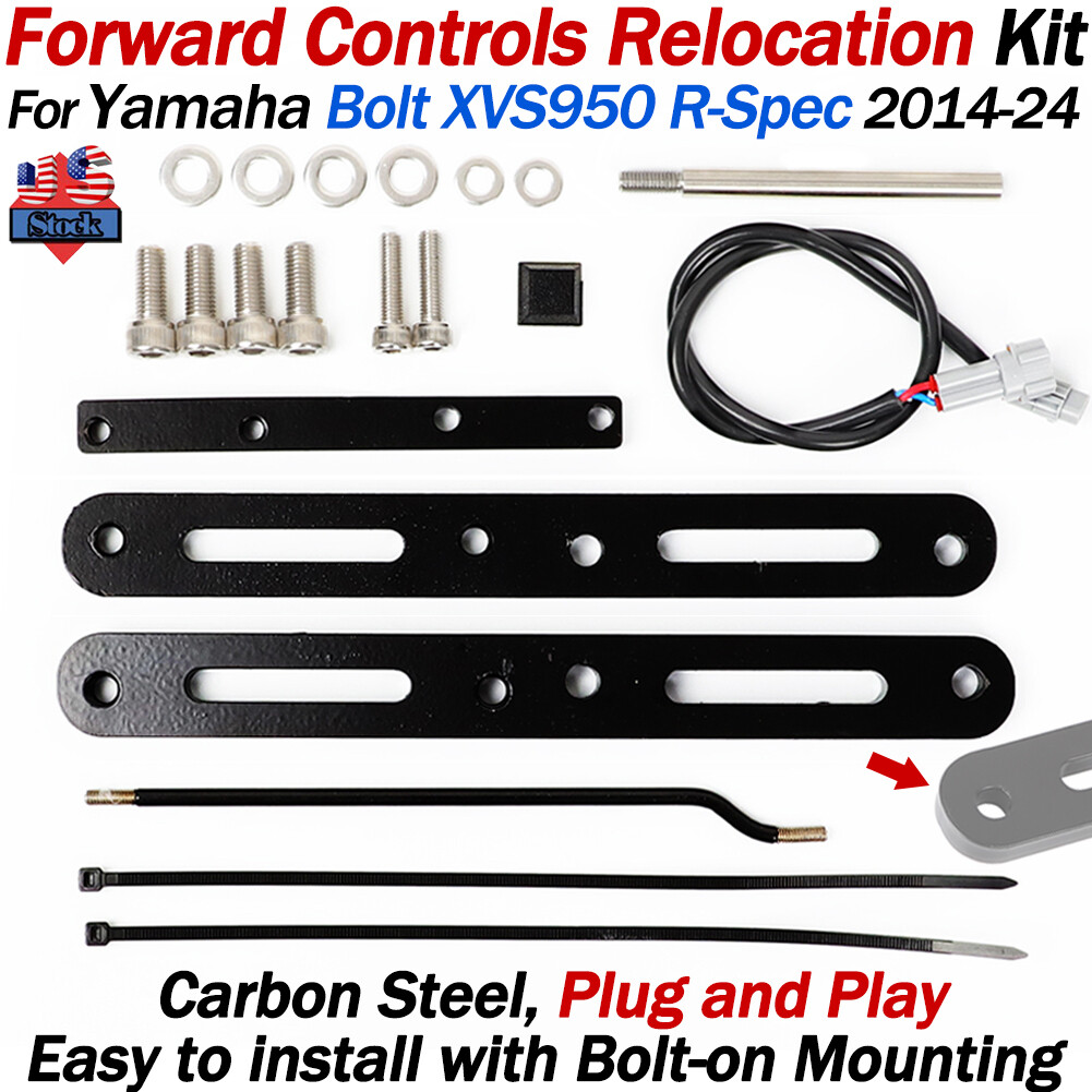 Foot Peg Forward Controls Relocation Kit For Yamaha Bolt XVS950 R-Spec 2014-2024