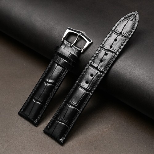 Women's Men's Genuine Leather Watch Strap Band Replacement Watchband 12-26mm - Picture 14 of 24