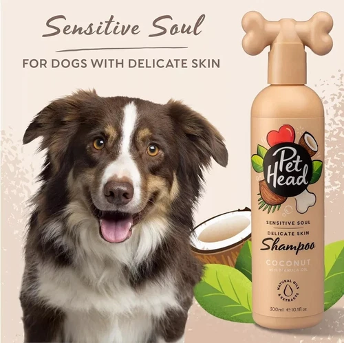 Pet Head Dog Shampoo For Sensitive Soul and Delicate Skin, 300ml Coconut  - Picture 2 of 5