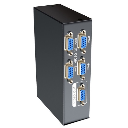 New 4 Port VGA Splitter Switcher VGA Switch Video Box 4 In 1 Out VGA Switcher - Picture 5 of 13