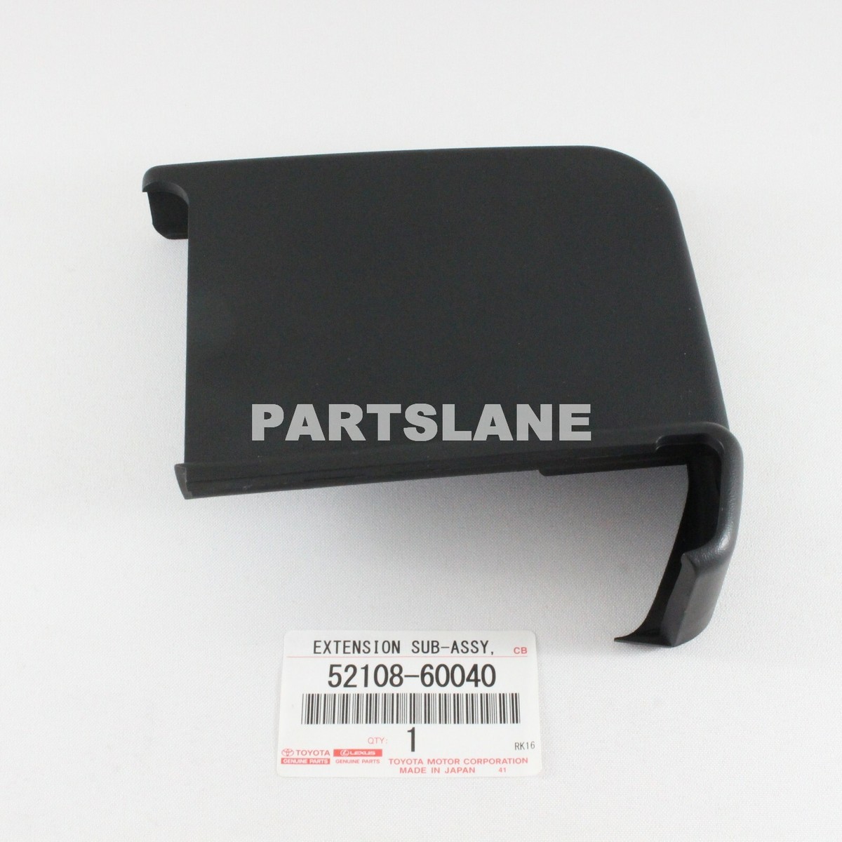 52108-60040 Toyota OEM Genuine EXTENSION SUB-ASSY, REAR BUMPER