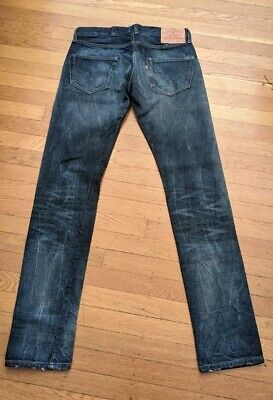 LEVI LVC 501XX VINTAGE 1955 BIG E RED LINE SELVEDGE JEANS 28 LEVI LVC 501XX VINTAGE 1955 BIG E RED LINE SELVEDGE JEANS 28