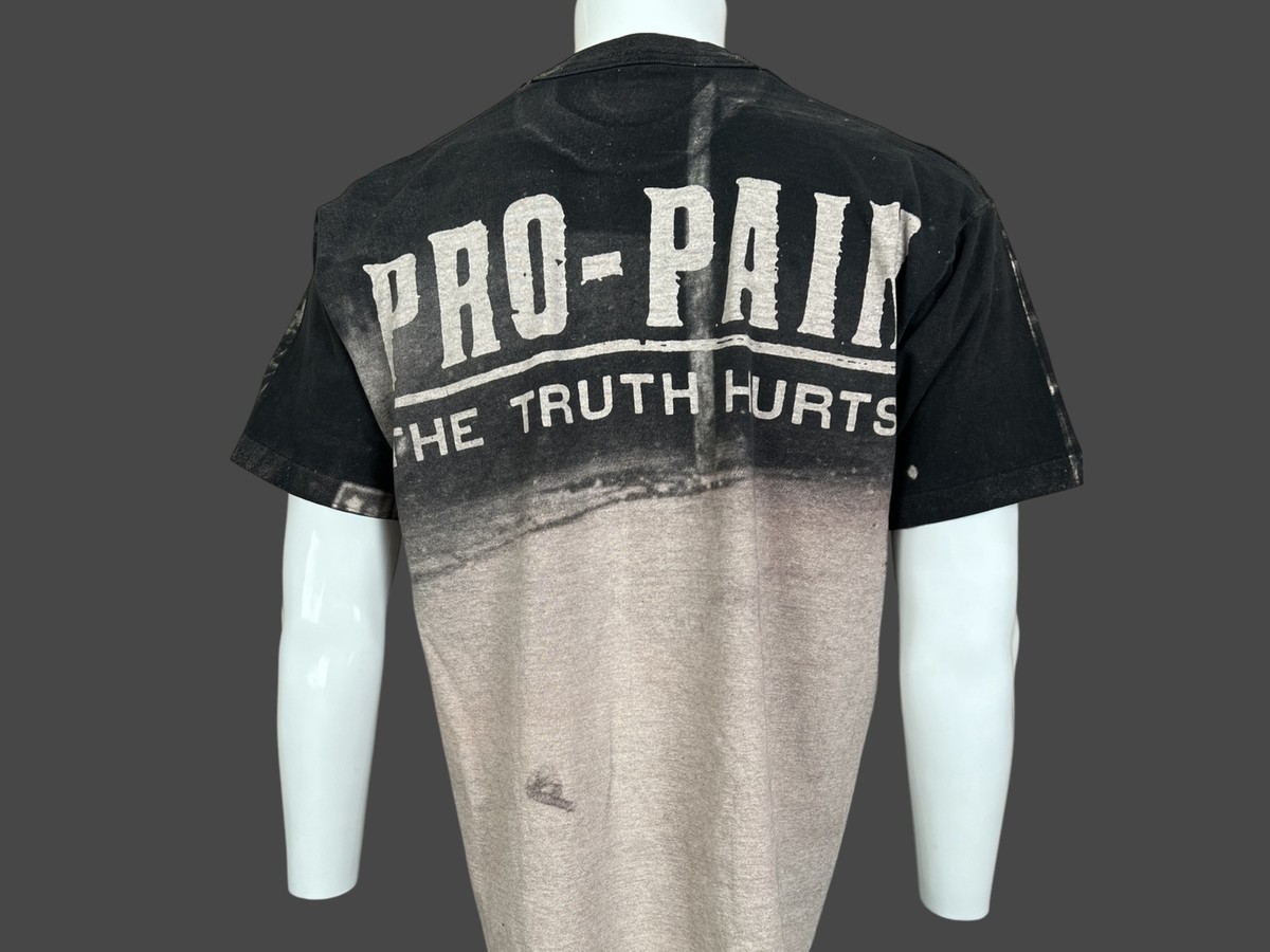 Vintage 90s Pro-Pain The Truth Hurts Band Metal All Over Print T