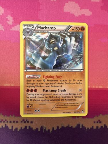 Pokemon Card Machamp Furious Fists Holo Rare 46/111 Near Mint