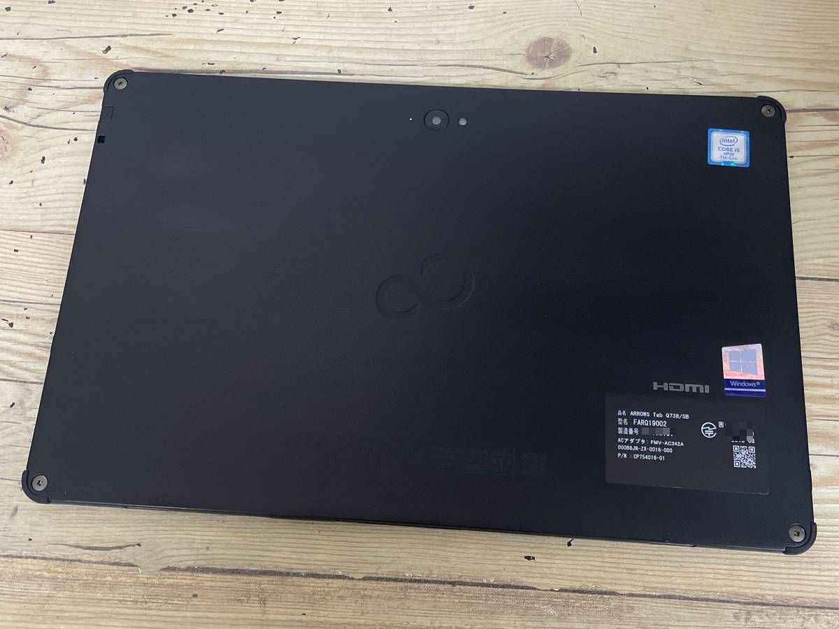 Fujitsu ARROWS Tab Q738/SB SSD 128GB RAM 4GB Tablet Black Fujitsu ARROWS Tab Q738/SB SSD 128GB RAM 4GB Tablet Black