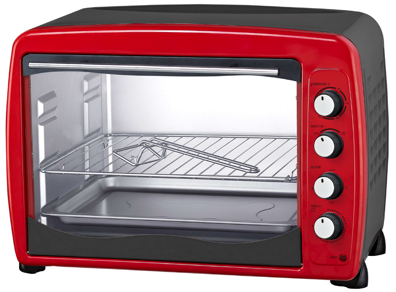 Akai Fornetto Elettrico Ventilato 65L 2000W Rosso AKFE650