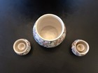 VINTAGE ANTIQUE KOSEN  KUTANI CHINA  BOWL  2 CANDLE HOLDERS BEAUTIFUL GREAT PICS — photo 2