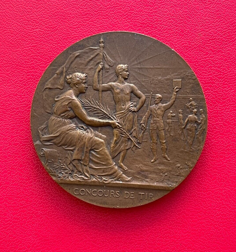 Médaille En Bronze Concours De Tir - Qualité SUP, époque XXème Siècle, Française
