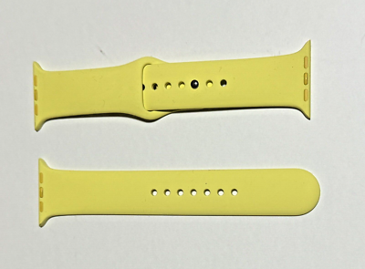 Genuine Apple Watch Sports Band Ginger 42/44/45mm piece Series 1-9 Yellow