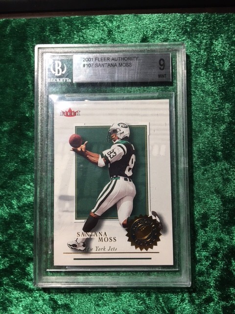 Santana Moss Fleer Authority #107 Graded Rookie Prominence