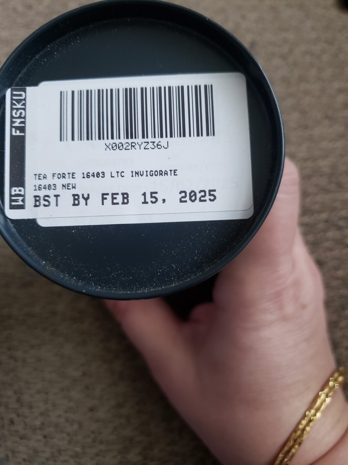 Tea Fortè Cylinder Tin Loose 3.5oz Invigorate Wellbeing Loose Tea