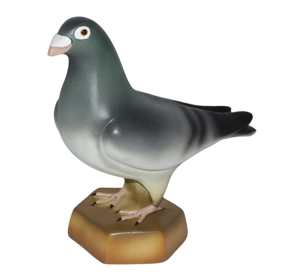Dekofigur Vogelfigur Tierfigur Gartenfigur Taube Stehend H 23 Cm Aus Kunstharz-image