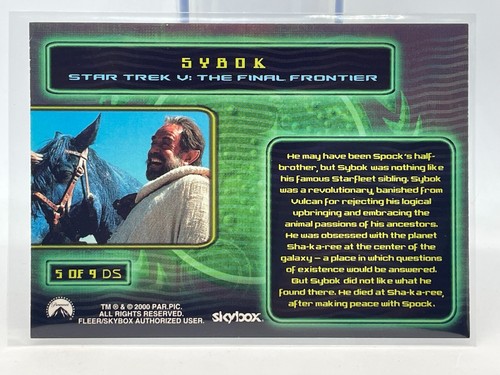 2000 SkyBox Star Trek Cinema 2000 The Dark Side #5 Sybok - Picture 2 of 2
