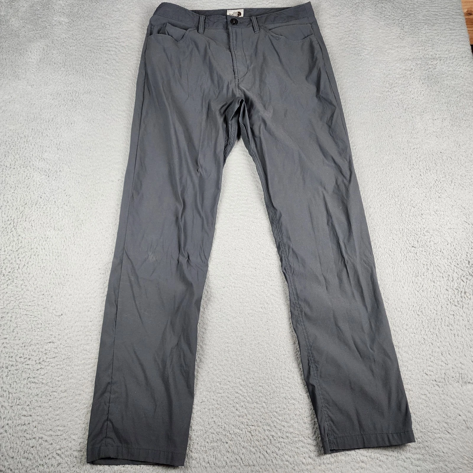 The North Face Pants Mens 32 Gray Hiking Outdoors Chino Casual Tapered Leg