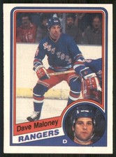 1984-85 O-Pee-Chee #146 Dave Maloney New York Rangers Hockey Card 37098