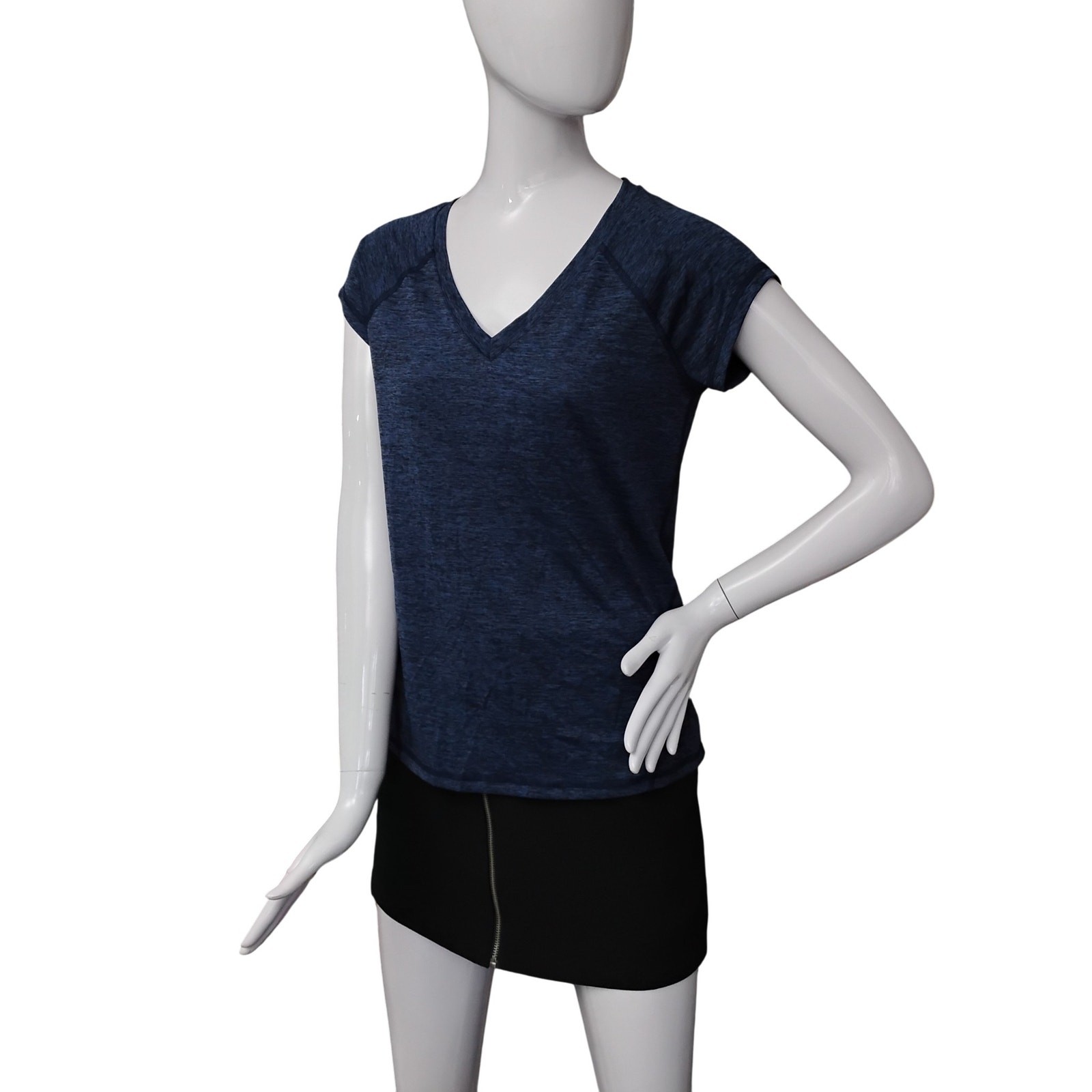 Ideology Performance Tee Size Small Heathered Blu… - image 2