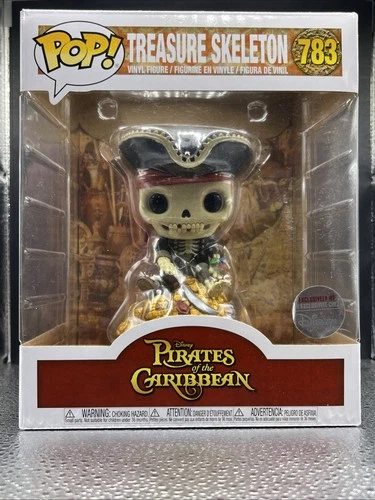 Funko Pop! Pirates Of The Caribbean Treasure Skeleton #783 Disney W/Protector