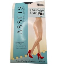 ASSETS by Sara Blakely SPANX Brand Black Mid-Thigh Shaper Size 4 165-220 lbs 