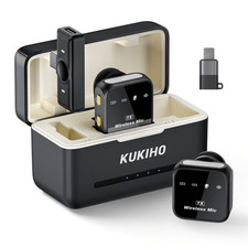 Wireless Lavalier Microphone For IPhone IPad Android With Charging Case-FGQA