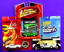 2 x Johnny White Lightning  Chevy Pickup & Custom Tornado - Plus Barracuda  PP