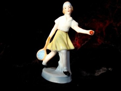 Art Nouveau Style Figurine Pin-up Art Deco-German Style Porcelain