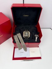 2026 Cartier Santos de Cartier W2SA0030 Grey Yellow Gold Steel Complete Set 14
